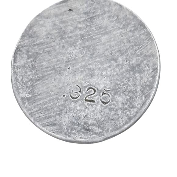 Estate Sterling Silver 925 Round Thinking Cherub Charm - Picture 5 of 7